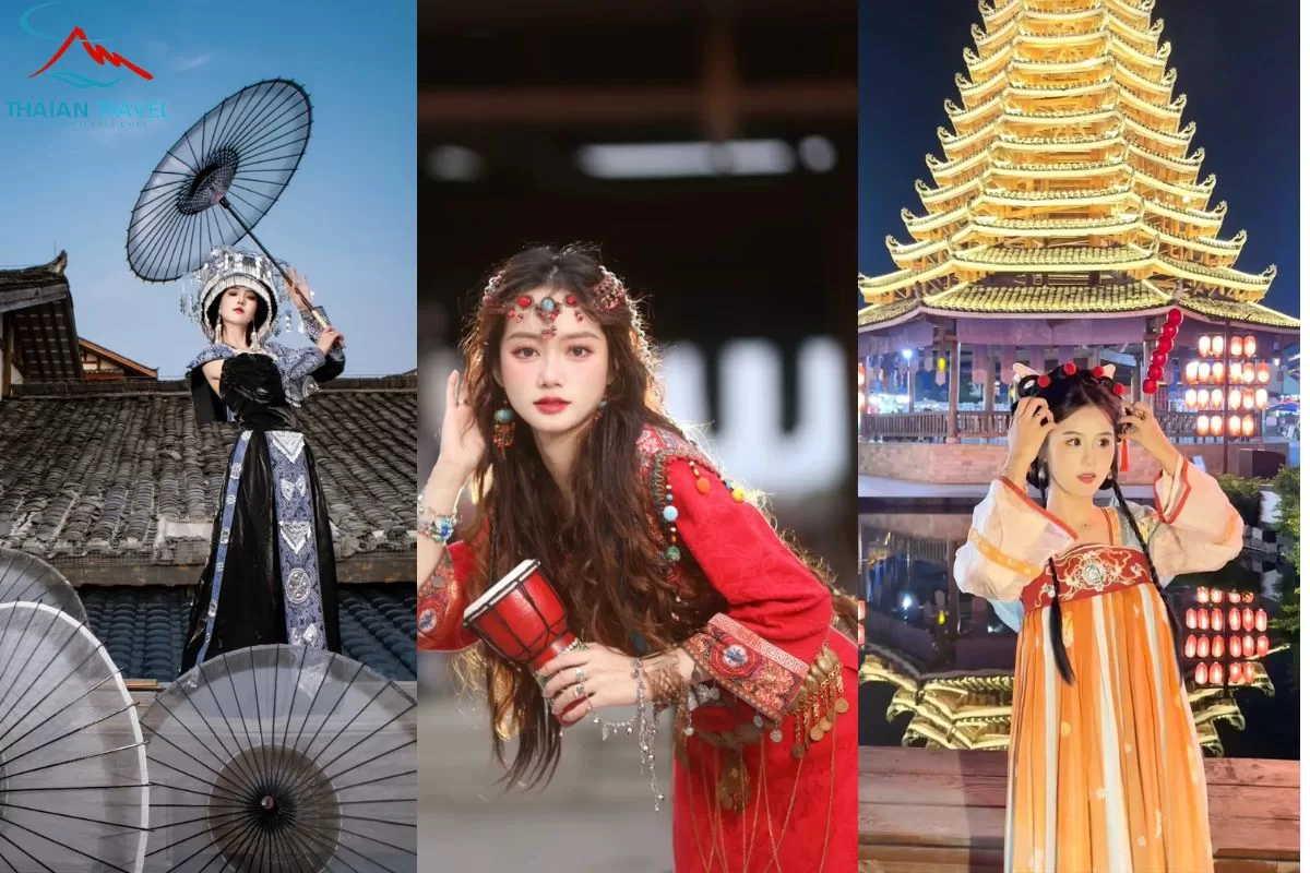 TRUNG QUỐC : NAM NINH - THÁI BÌNH CỔ TRẤN - TẮM SUỐI KHOÁNG 3N3Đ